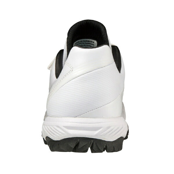 野球トレーニングシューズジュニアミズノライトレボTR少年野球軟式野球幅広３Eゴム紐ベルトホワイト白11GT222201