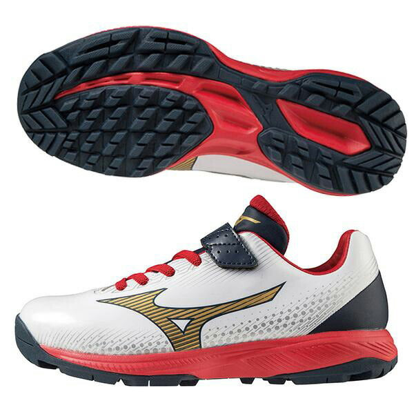 【即出荷】野球トレーニングシューズジュニアミズノライトレボTRmizuno少年野球軟式野球ゴム紐ベルト仕様11GT2223