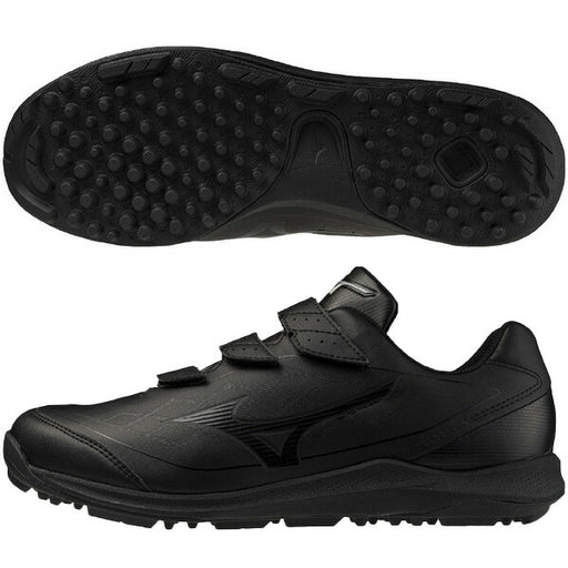 ミズノMIZUNO野球トレーニングシューズクッションレボダイアトレーナーブラック×ブラック11GT2525-00ベルクロマジックテープ