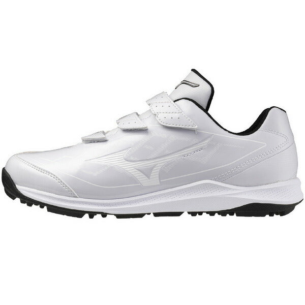 ミズノMIZUNO野球トレーニングシューズクッションレボダイアトレーナーホワイト×ホワイト11GT2525-01ベルクロマジックテープ
