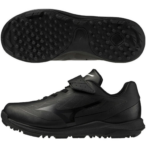 ミズノMIZUNO野球ジュニアトレーニングシューズクッションレボダイヤトレーナーJr子供ブラック×ブラック11GT2527-00