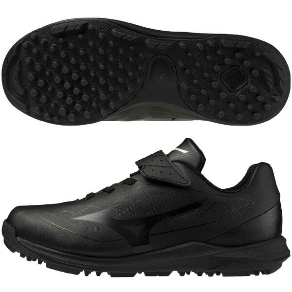 ミズノMIZUNO野球ジュニアトレーニングシューズクッションレボダイヤトレーナーJr子供ブラック×ブラック11GT2527-00