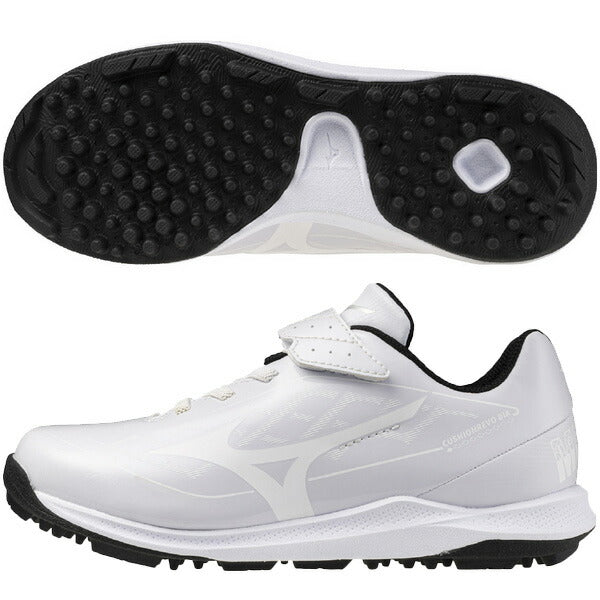 ミズノMIZUNO野球ジュニアトレーニングシューズクッションレボダイヤトレーナーJr子供ホワイト×ホワイト11GT2527-01