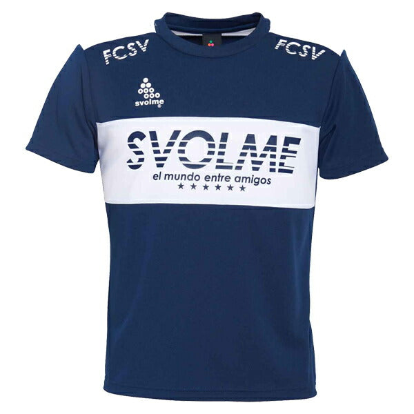 【ショップ限定エントリーでさらに+9倍】スボルメSVOLMEJR切替TRトップ1201-52400ジュニアサッカーフットサルプラクティスシャツプラシャツ半袖