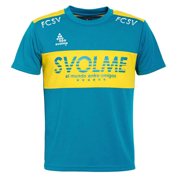 【ショップ限定エントリーでさらに+9倍】スボルメSVOLMEJR切替TRトップ1201-52400ジュニアサッカーフットサルプラクティスシャツプラシャツ半袖