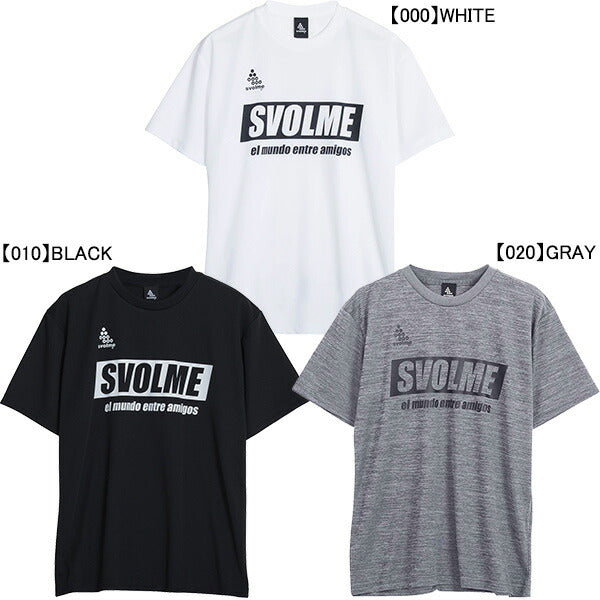 【ネコポス送料無料】スボルメSVOLMEシンプルロゴプラT1221-92600サッカーフットサルプラクティスシャツ半袖練習着メンズ