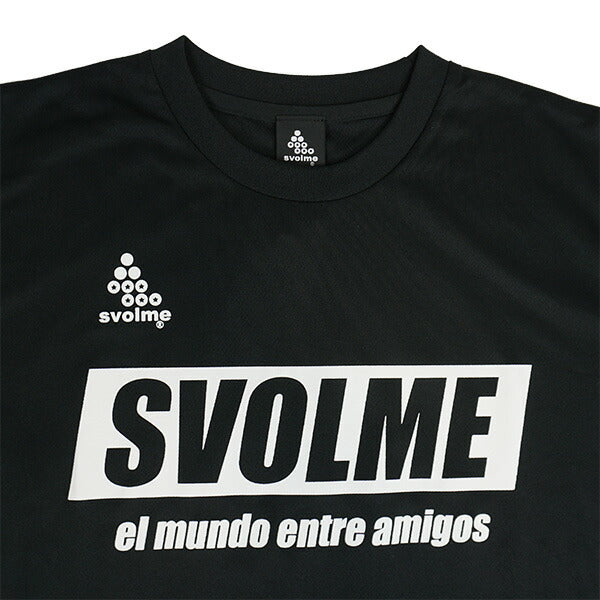 【ネコポス送料無料】スボルメSVOLMEシンプルロゴプラT1221-92600サッカーフットサルプラクティスシャツ半袖練習着メンズ