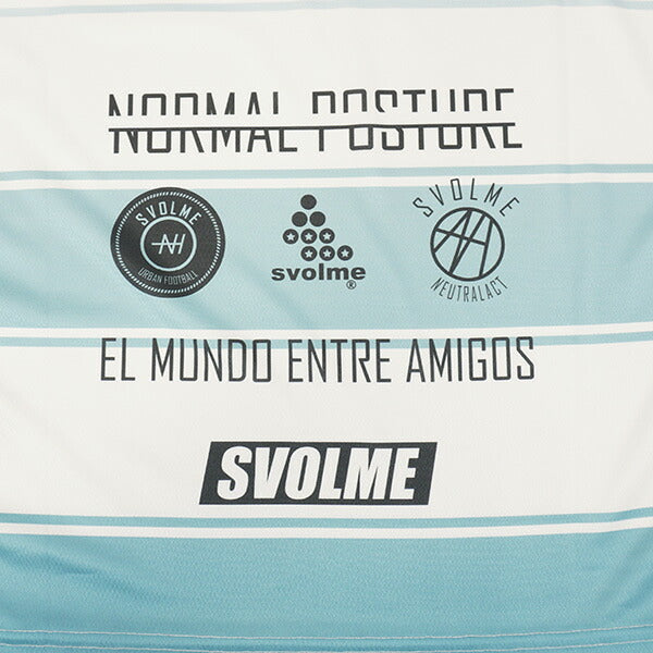 【ネコポス送料無料】スボルメSVOLMEボーダーFBTRトップ25SDG1251-36700サッカーフットサルプラクティスシャツ半袖練習着メンズ