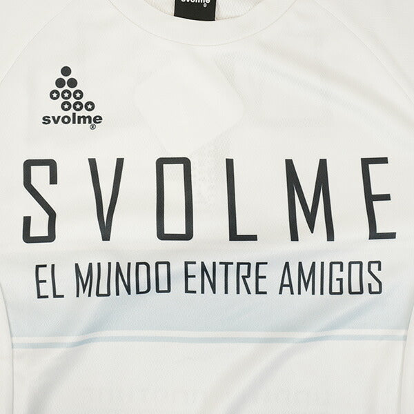 【ネコポス送料無料】スボルメSVOLMEジュニアJrボーダーFBTRトップ25SDG1251-36900サッカーフットサルプラクティスシャツ半袖練習着子供用