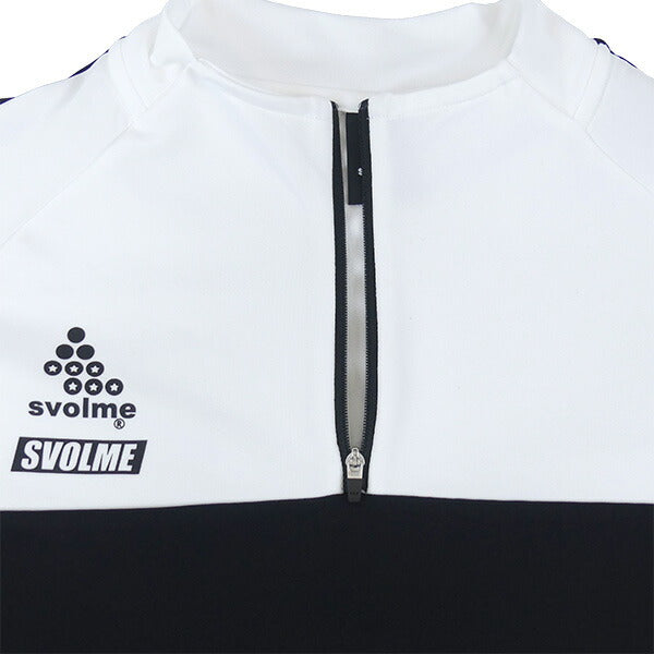 【ショップ限定エントリーでさらに+9倍】スボルメSVOLMEFBタイトフィットのびのびハーフジップ1251-38101サッカートレーニングトップ練習着メンズ