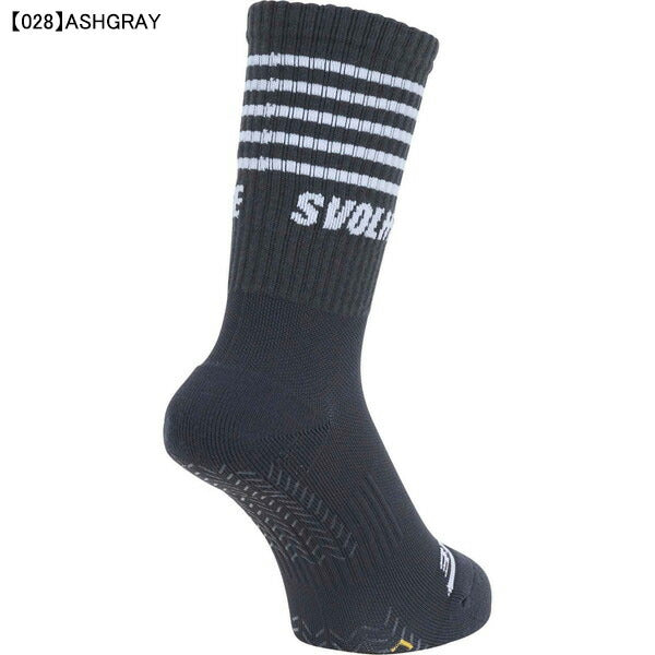 【ショップ限定エントリーでさらに+9倍】スボルメSVOLMEボーダーパワーグリップミドルソックス1251-40622サッカーフットサルストッキング滑り止め付き
