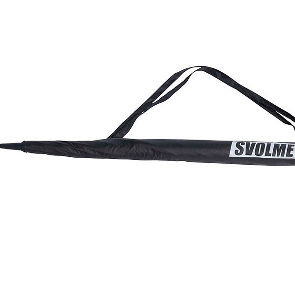 スボルメSVOLME78cm全長100CM大型傘UVカット99%2重防風晴雨兼用1251-51229サッカーフットサルケース付きブラック