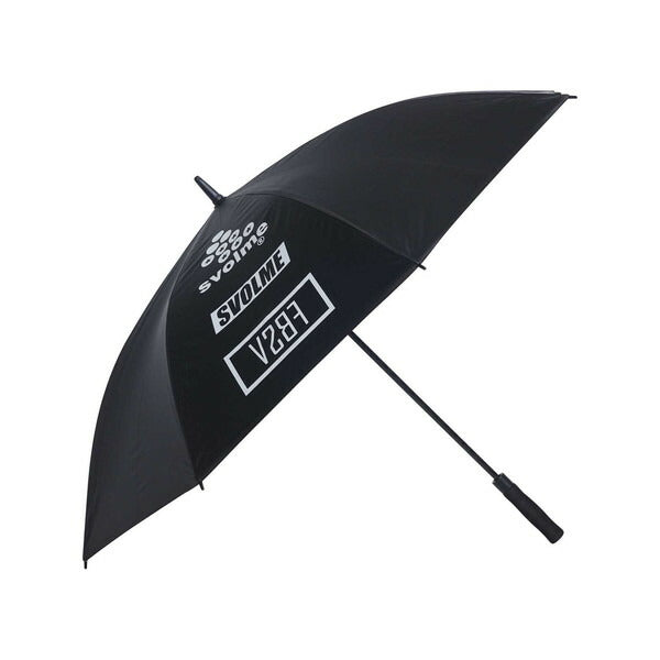 スボルメSVOLME78cm全長100CM大型傘UVカット99%2重防風晴雨兼用1251-51229サッカーフットサルケース付きブラック
