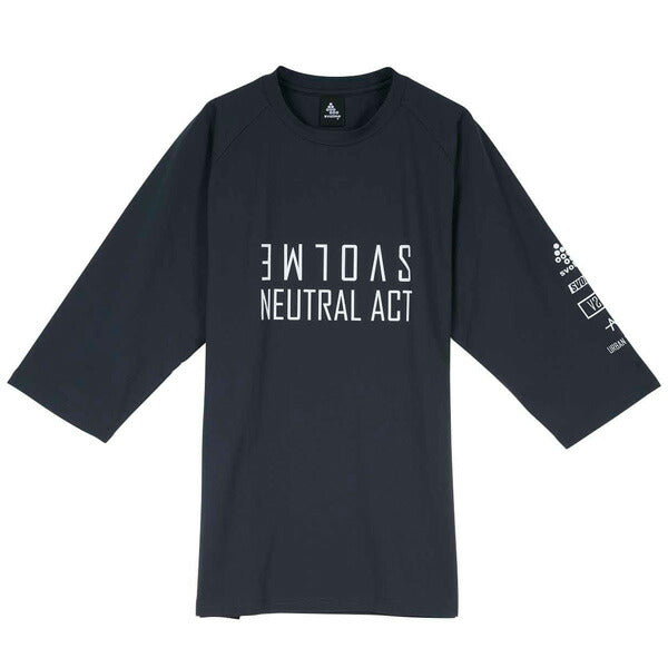 【ショップ限定エントリーでさらに+9倍】【ネコポス送料無料】スボルメSVOLMETシャツランニングTシャツDRYストレッチミラーロゴ七分シャツ25SSフットサルサッカー125137300