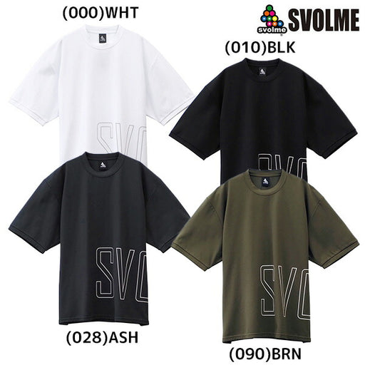 【ショップ限定エントリーでさらに+9倍】【ネコポス送料無料】SVOLMEスボルメスクラムテックBIGロゴワイドメンズTシャツ半袖トップス125244700-1