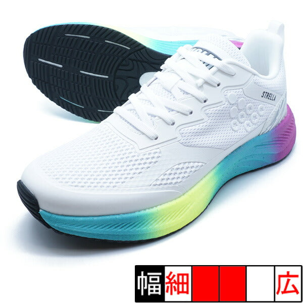 【ショップ限定エントリーでさらに+9倍】STRELLA2スボルメSVOLME1253-51963-000ホワイトランニングシューズ