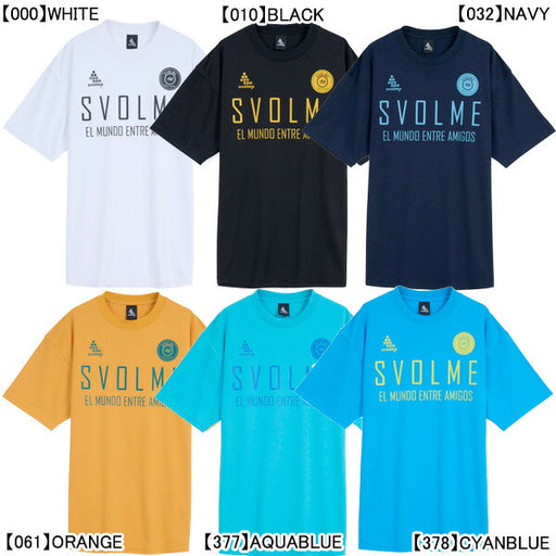 【ネコポス送料無料】スボルメSVOLMEロゴプラT1261-53100サッカーフットサルプラシャツ練習着半袖メンズ