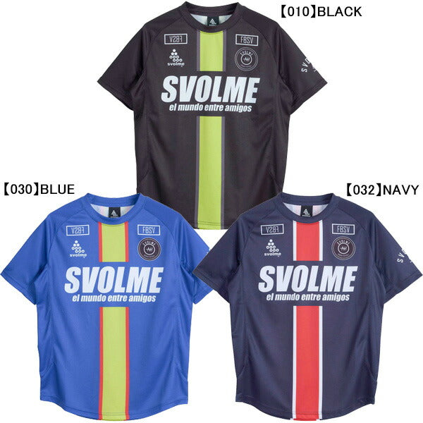 【ネコポス送料無料】スボルメSVOLMEジュニアJrOBTRトップ1261-57300サッカーフットサルプラクティスシャツ半袖練習着子供用
