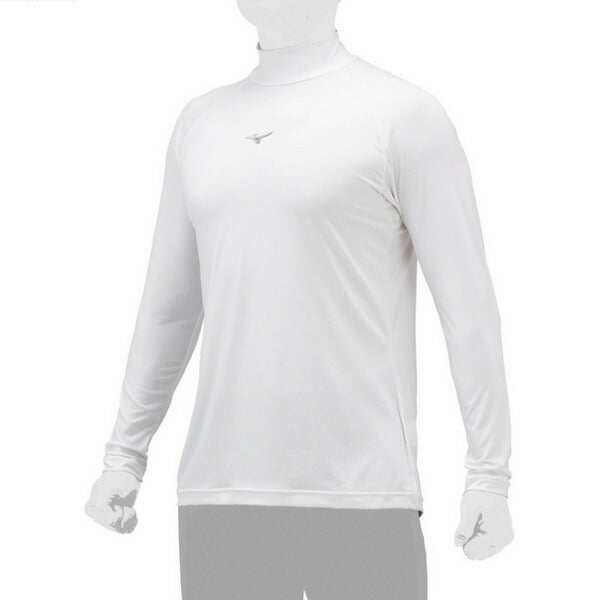 【ネコポス送料無料】野球アンダーシャツハイネック長袖ミズノMIZUNO吸汗速乾ストレッチ12JAAP11