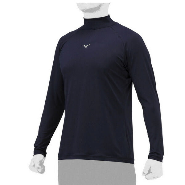 【ネコポス送料無料】野球アンダーシャツハイネック長袖ミズノMIZUNO吸汗速乾ストレッチ12JAAP11