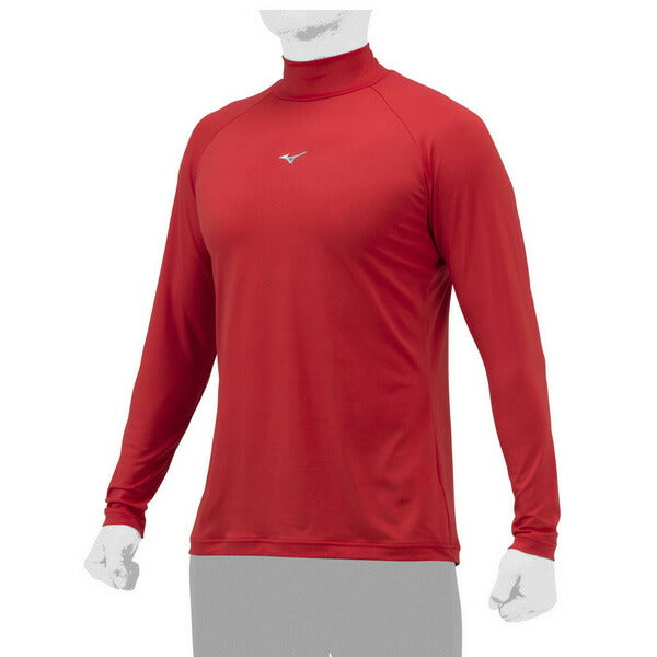 【ネコポス送料無料】野球アンダーシャツハイネック長袖ミズノMIZUNO吸汗速乾ストレッチ12JAAP11