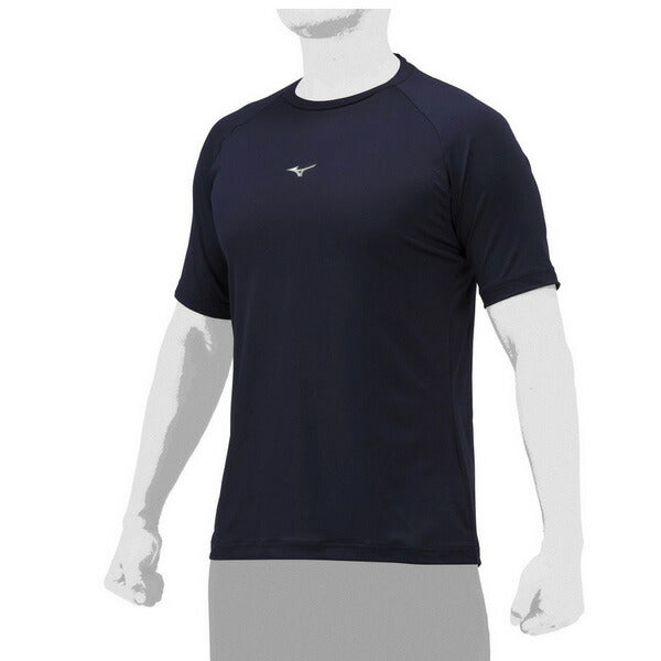 【ネコポス送料無料】野球アンダーシャツローネック半袖ミズノMIZUNO吸汗速乾ストレッチ12JAAP30