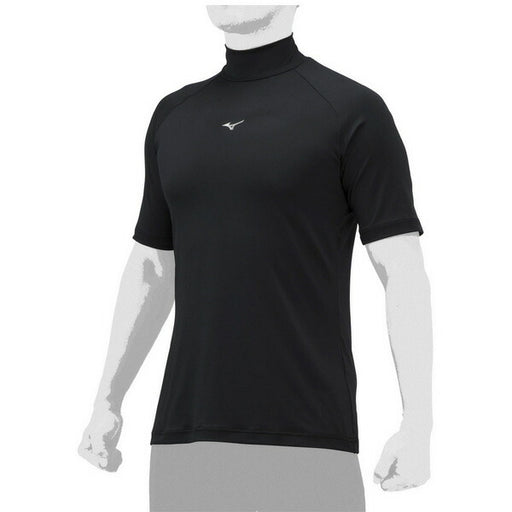 【ネコポス送料無料】野球アンダーシャツハイネック半袖ミズノMIZUNO吸汗速乾ストレッチ12JAAP31