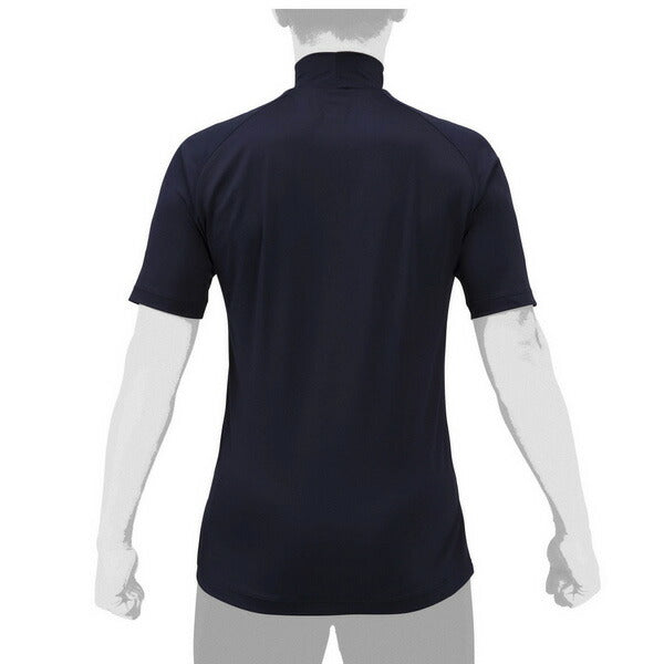 【ネコポス送料無料】野球アンダーシャツハイネック半袖ミズノMIZUNO吸汗速乾ストレッチ12JAAP31