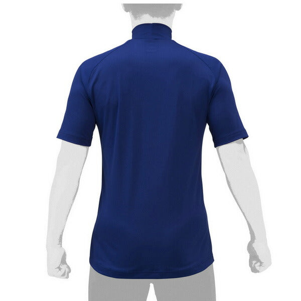 【ネコポス送料無料】野球アンダーシャツハイネック半袖ミズノMIZUNO吸汗速乾ストレッチ12JAAP31