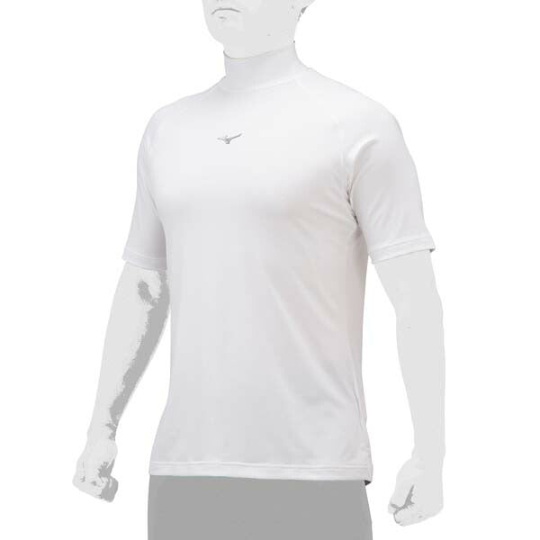 【ネコポス送料無料】野球アンダーシャツハイネック半袖ミズノMIZUNO吸汗速乾ストレッチ12JAAP31