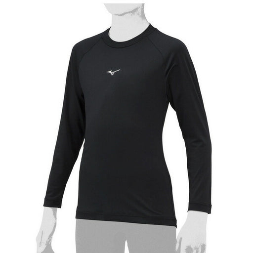 【ネコポス送料無料】野球アンダーシャツジュニアローネック長袖ミズノMIZUNO吸汗速乾ストレッチJr12JAAP50