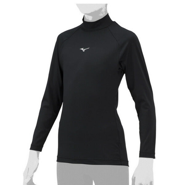 【ネコポス送料無料】野球アンダーシャツジュニアハイネック長袖ミズノMIZUNO吸汗速乾ストレッチJr12JAAP51