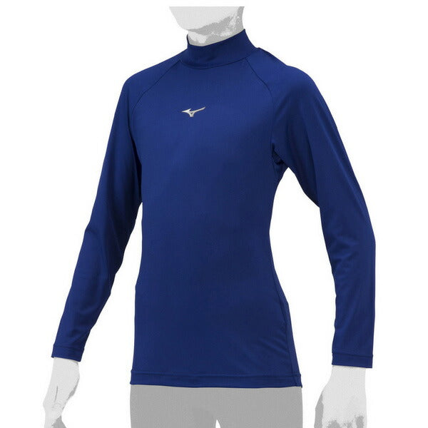 【ネコポス送料無料】野球アンダーシャツジュニアハイネック長袖ミズノMIZUNO吸汗速乾ストレッチJr12JAAP51