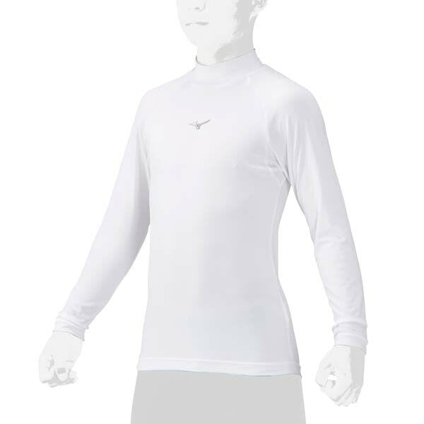 【ネコポス送料無料】野球アンダーシャツジュニアハイネック長袖ミズノMIZUNO吸汗速乾ストレッチJr12JAAP51