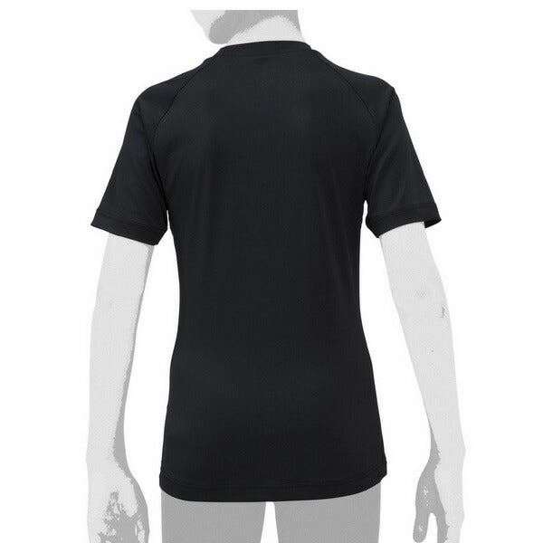 【ネコポス送料無料】野球アンダーシャツジュニアローネック半袖ミズノMIZUNO吸汗速乾ストレッチJr12JAAP52