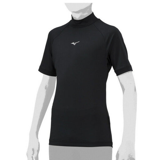 【ネコポス送料無料】野球アンダーシャツジュニアハイネック半袖ミズノMIZUNO吸汗速乾ストレッチJr12JAAP53