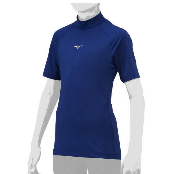 【ネコポス送料無料】野球アンダーシャツジュニアハイネック半袖ミズノMIZUNO吸汗速乾ストレッチJr12JAAP53