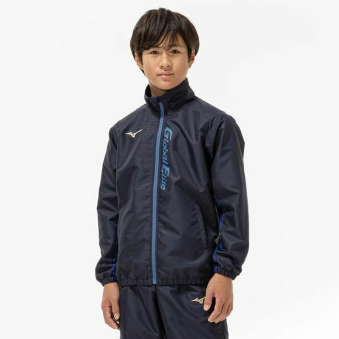 ミズノジュニア野球ウィンドブレーカーソフトボールグローバルエリート防寒雨粒対策グラウンド12JEDW89
