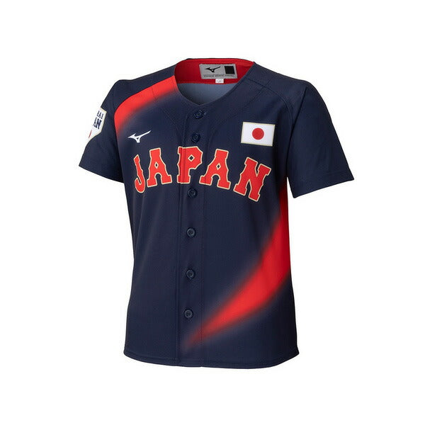 【ショップ限定エントリーでさらに+9倍】ミズノMIZUNO野球ジュニアその他ウェア24SJ侍ジャパンプリントユニフォーム無地ホームビジター12JRMJ77