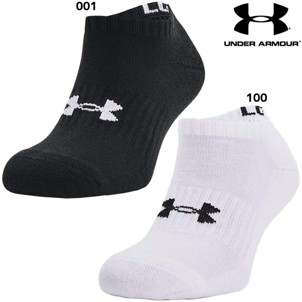 アンクルソックスアンダーアーマーメンズレディースUAコアノーショーソックス3足セット13632413Pソックス