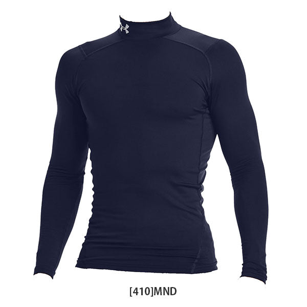 【ネコポス送料無料】アンダーアーマーコールドギアコンプレッションロングスリーブモックネックシャツ1366072サッカーフットサルインナーメンズ