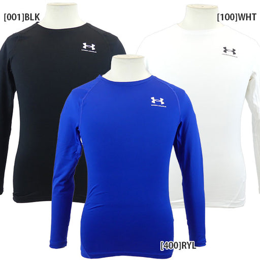 【ネコポス送料無料】アンダーアーマーUAコールドギアアーマークルーネックシャツ1375528サッカーフットサルミニ裏毛インナーシャツ長袖メンズ
