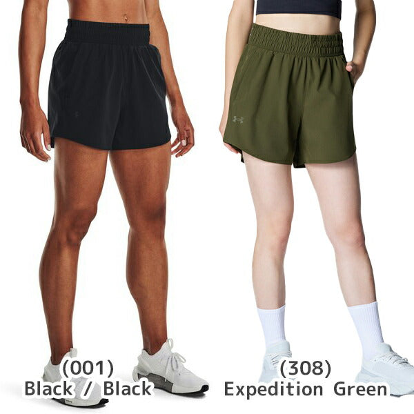 【ショップ限定エントリーでさらに+9倍】【ネコポス送料無料】UNDERARMOURアンダーアーマーレディースUAフレックスウーブン5インチショーツShort5in1376933-1