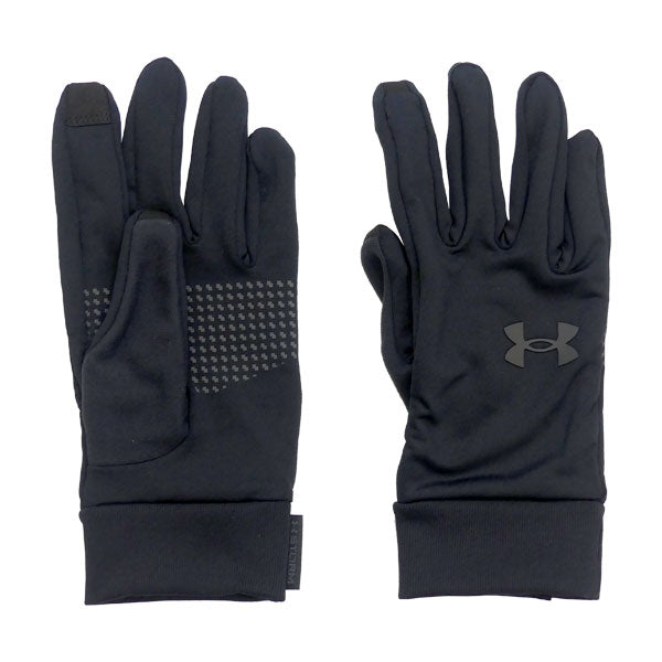 【ネコポス送料無料】アンダーアーマーUAストームライナーグローブ1377508-002サッカーフットサル手袋フィールドグローブブラック