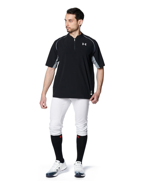 UNDERARMOURアンダーアーマーメンズUAヤードケージトップスジャケット半袖1384742-001
