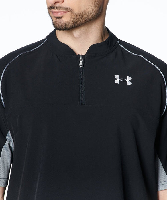 UNDERARMOURアンダーアーマーメンズUAヤードケージトップスジャケット半袖1384742-001