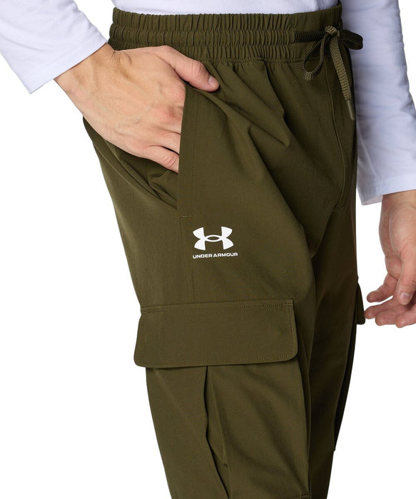 【ショップ限定エントリーでさらに+9倍】UNDERARMOURアンダーアーマーメンズUAバイブウーブンカーゴパンツロングパンツライフスタイル1386558