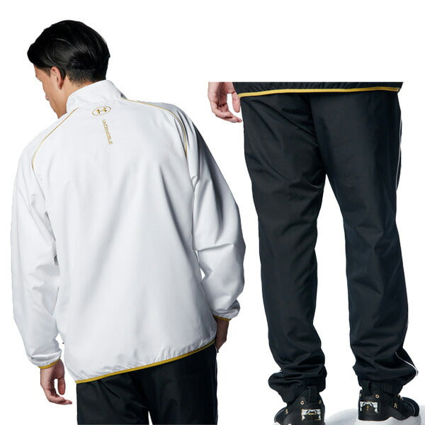 アンダーアーマーUNDERARMOURメンズトレーニングウェア上下セットフルジップウーブンジャケットウーブンパンツ1388140-1388141