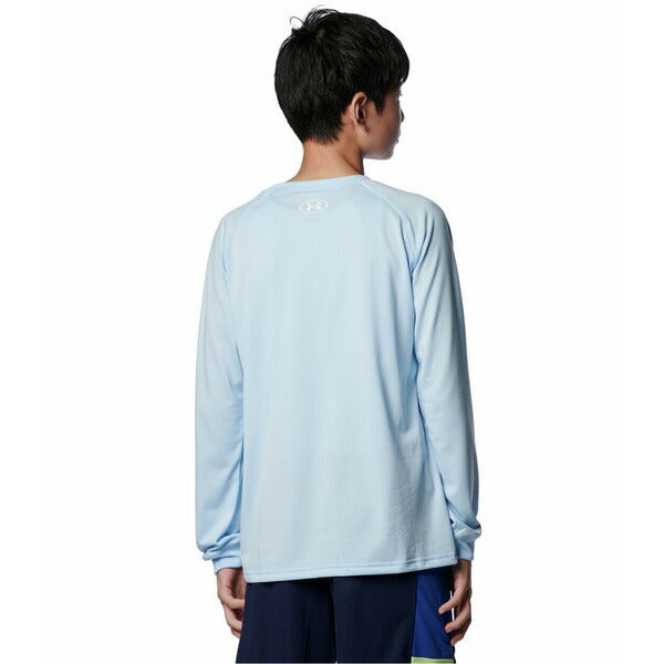 アンダーアーマーUNDERARMOURジュニアバスケットボールジュニアゲームシャツUAテックビッグロゴロングスリーブTシャツ1388722長袖ロンT子供用