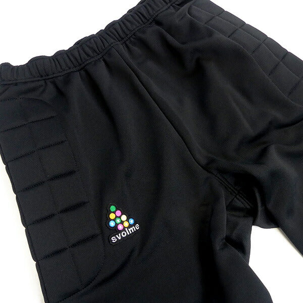 【ショップ限定エントリーでさらに+9倍】【送料無料】スボルメSVOLMEチームGKロングパンツ161-10602サッカーフットサルパッド付ブラックメンズ